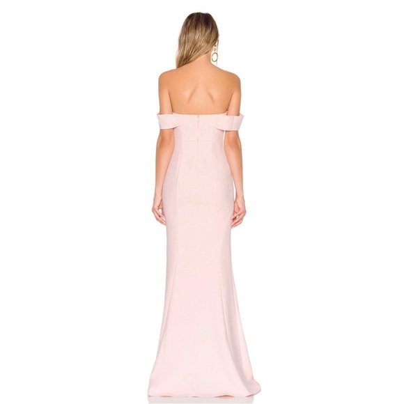 NEW Likely Bartolli Off Shoulder Pink Gown Dress - Picture 2 of 9